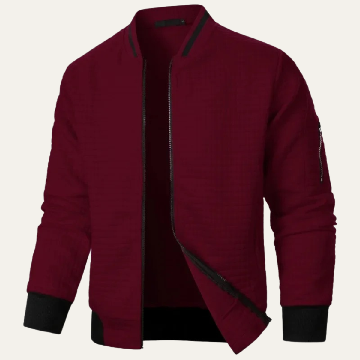 Slim Fit Quilted Mens Bomber Jacket