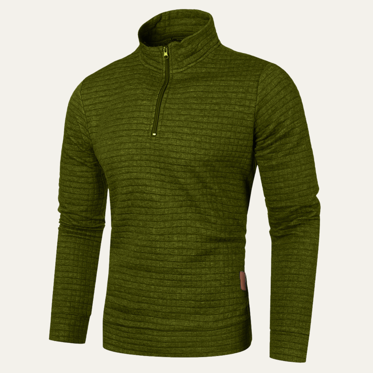 Comfortable Men's Breathable Quarter Zip Pullover Sweater