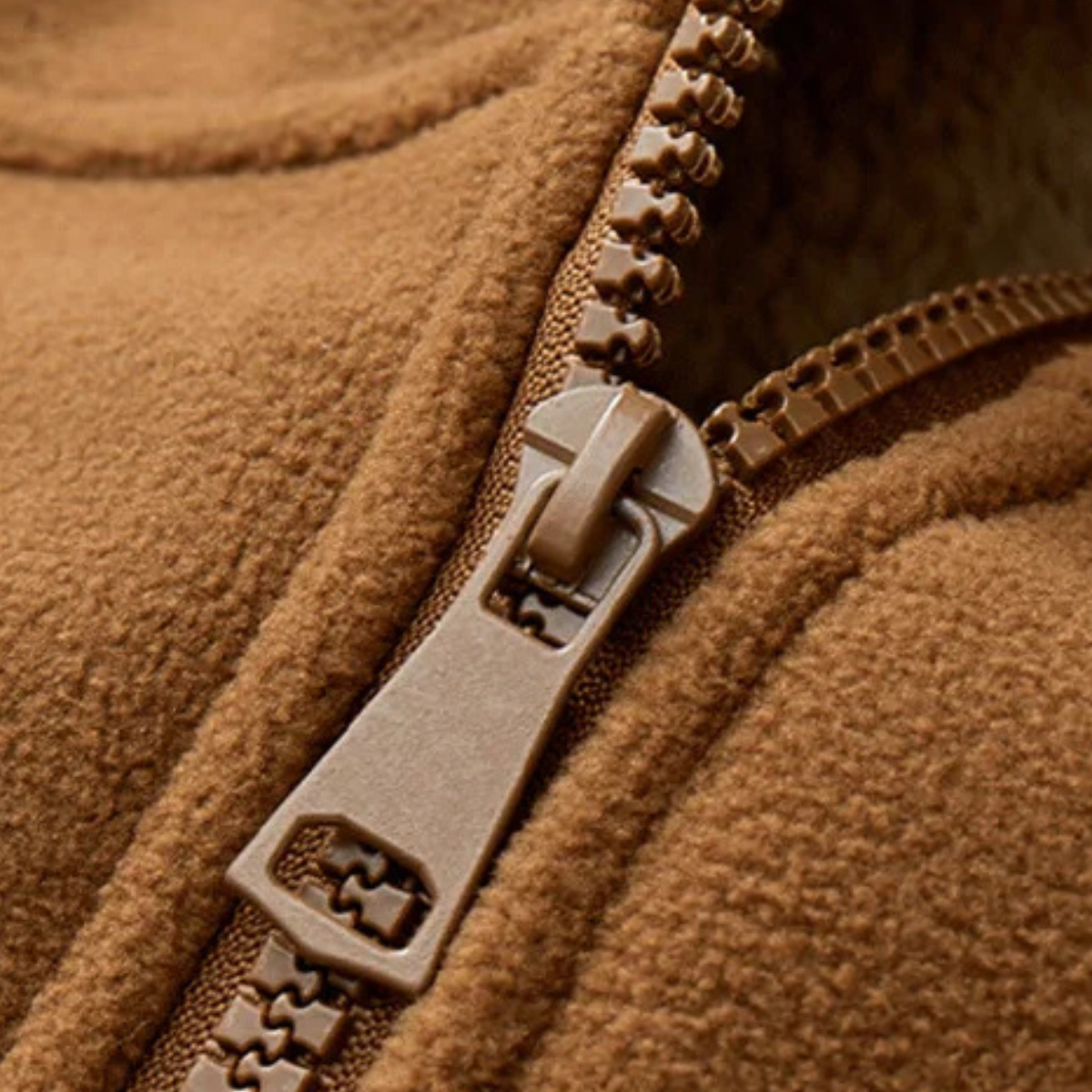 Warm Men's Fleece Hooded Zip Up Winter Jacket