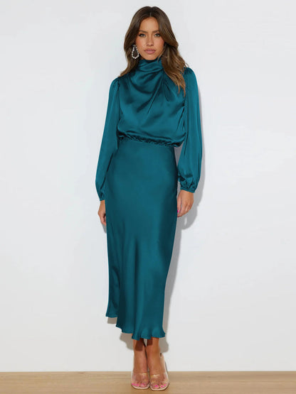 Luxurious Silk Formal Gown for Ladies
