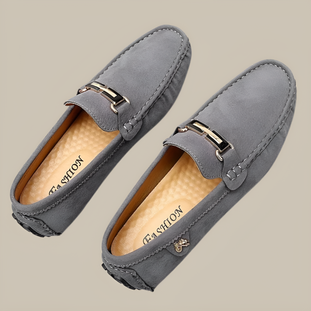 Soft Leather Slip On Loafers