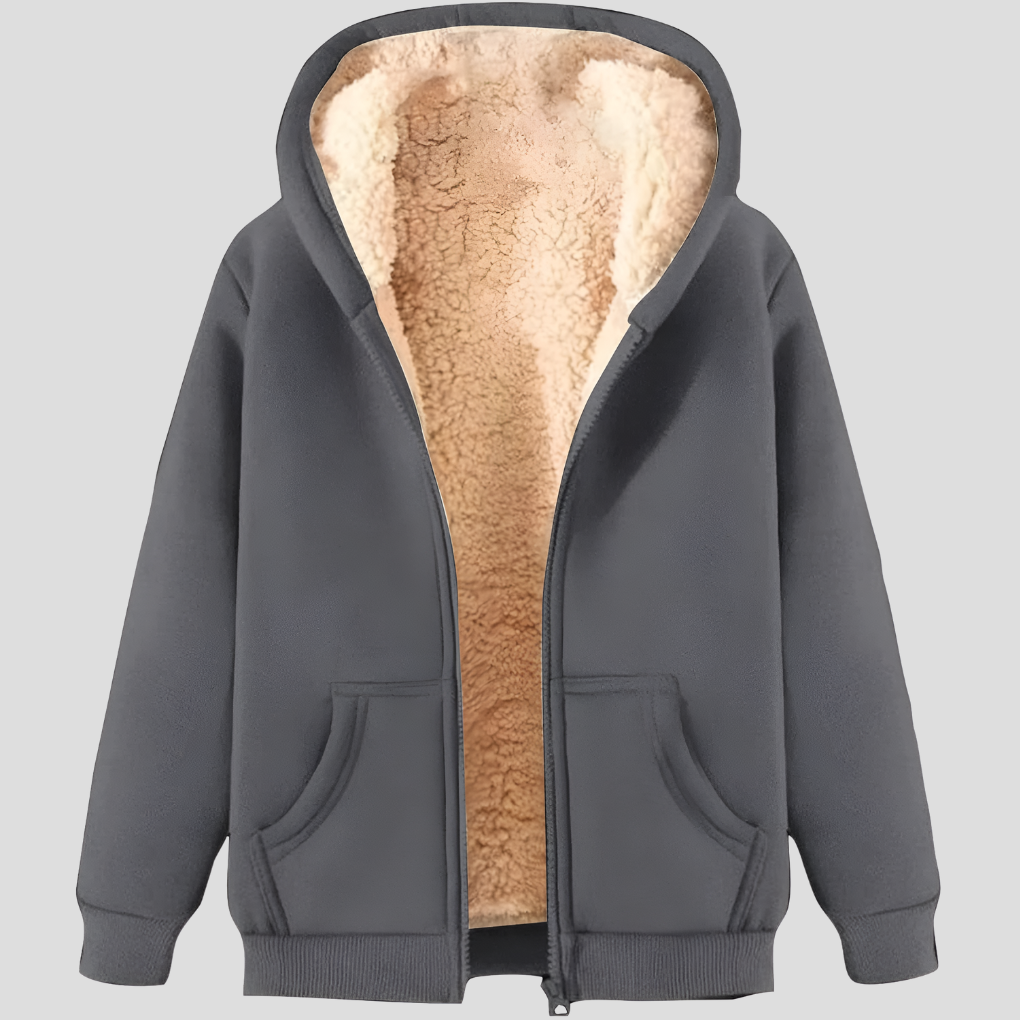 Cozy Men's Thermal Fleece Hooded Jacket
