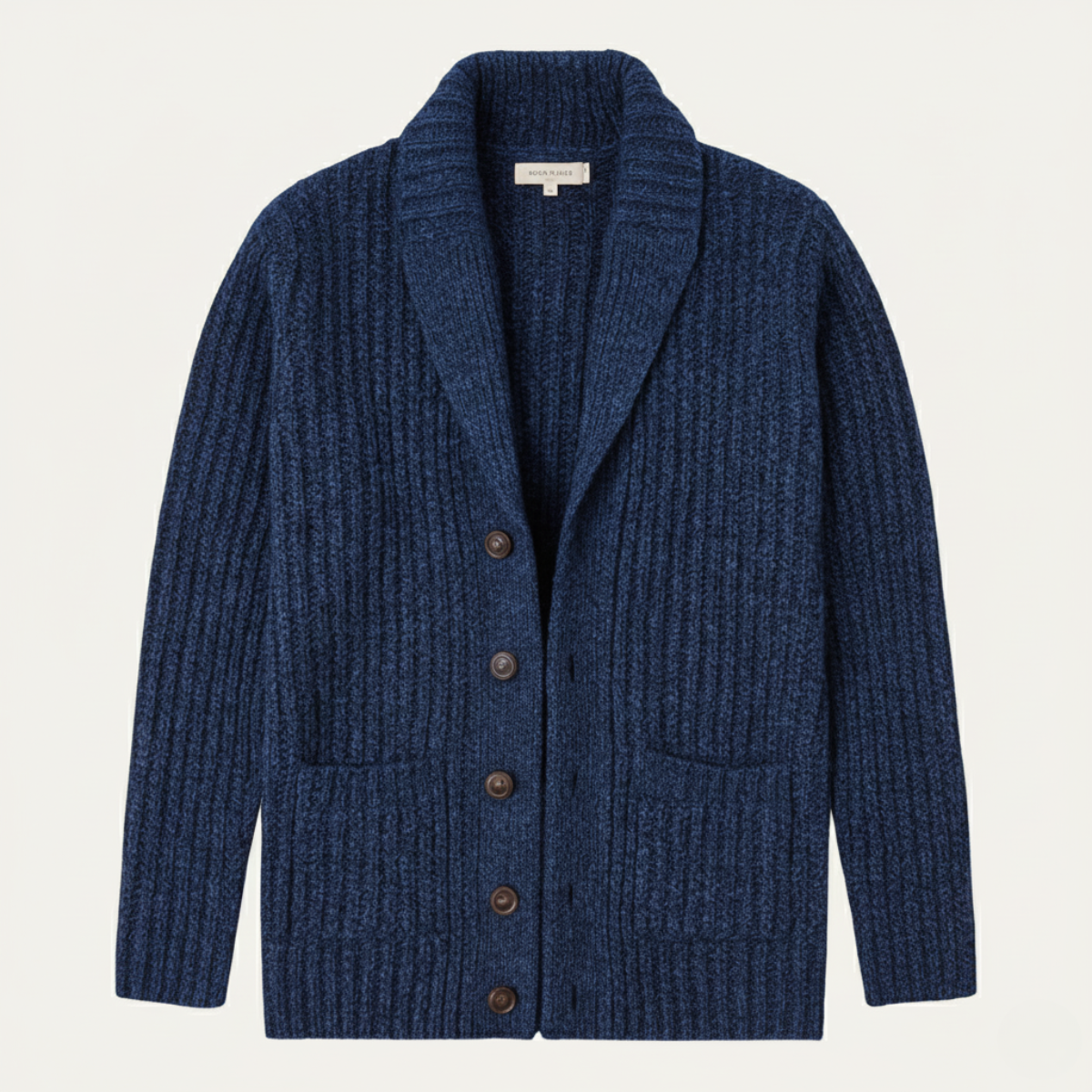 Thick Knit Men's Shawl Collar Sweater Cardigan