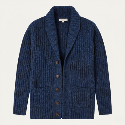 Thick Knit Men's Shawl Collar Sweater Cardigan