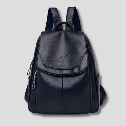 Secure Chic Ladies Leather Backpack