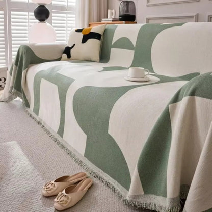 Stylish Patterned Couch Slipcover