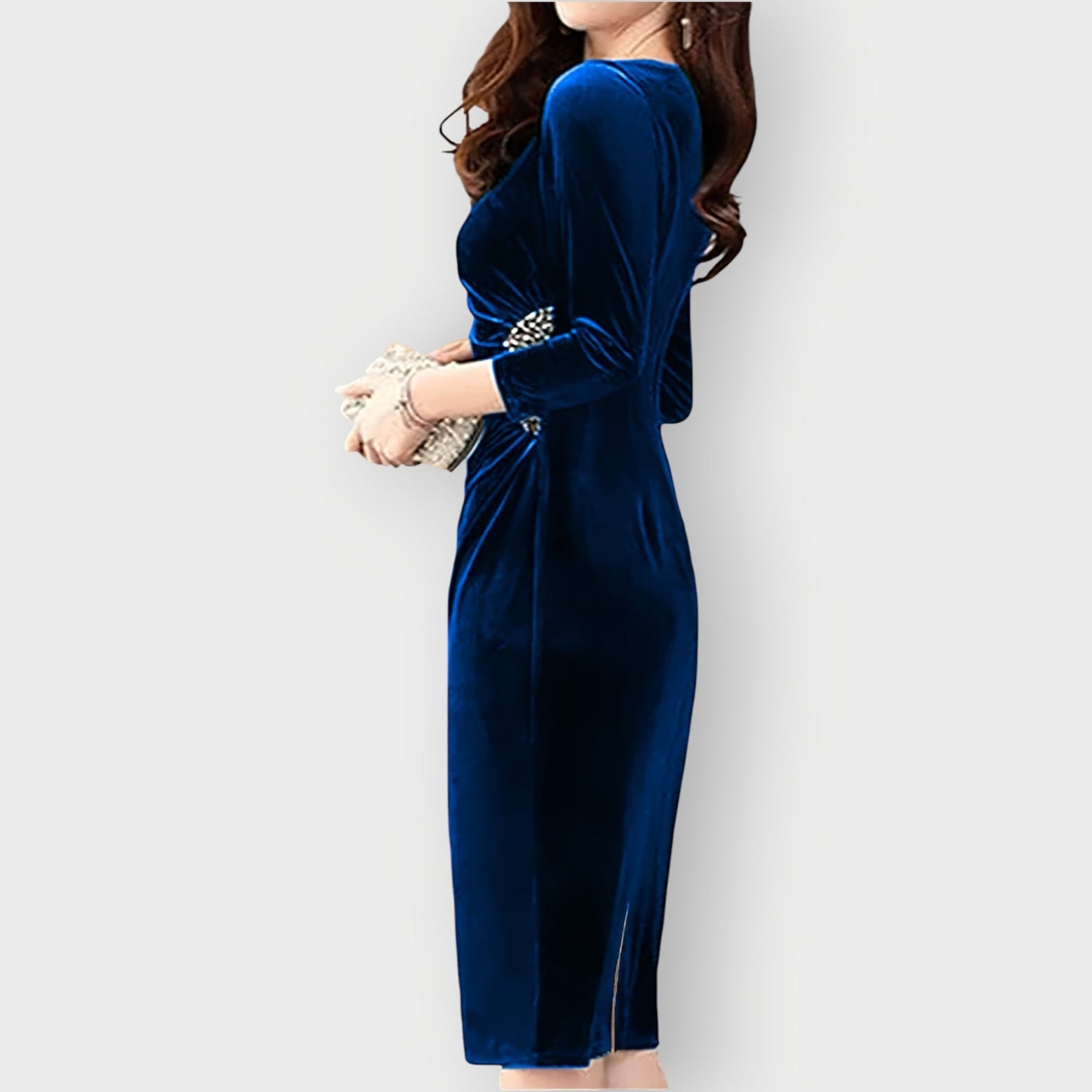 Luxurious Velvet Cut Out Dress