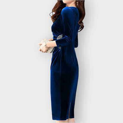 Luxurious Velvet Cut Out Dress