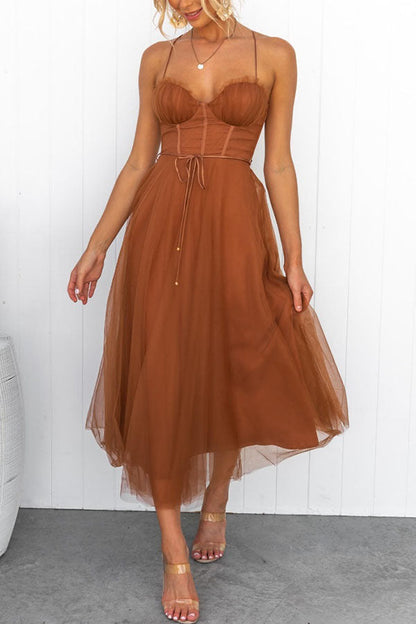 Ladies' Fit & Flare Corset Dress