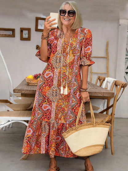 Stylish Bohemian Long Evening Dress