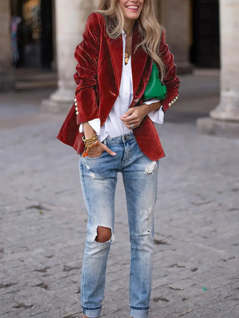 Luxurious Soft Velvet Jacket