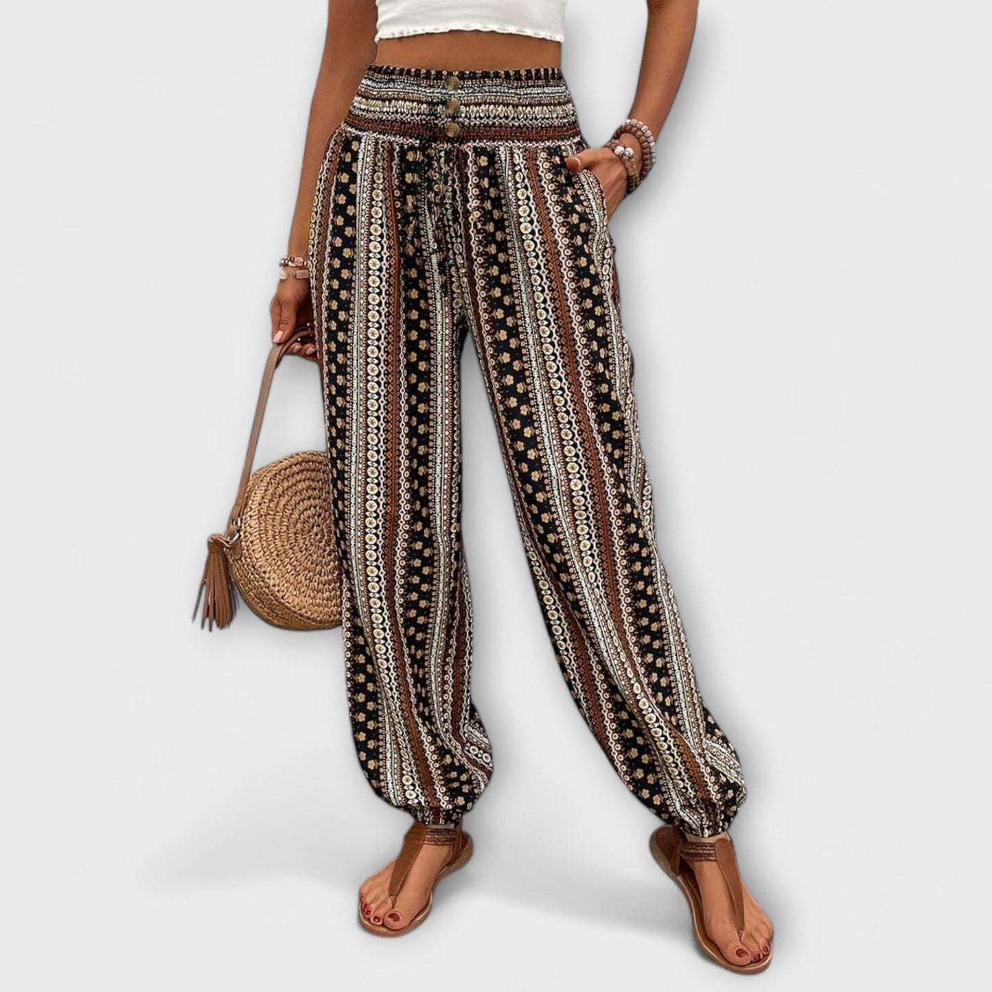 Colorful Printed Fashion Pants - Nocini