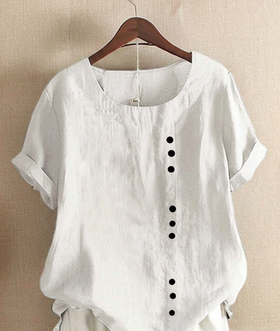 Relaxed Fit Women's Linen Tunic Top - Nocini