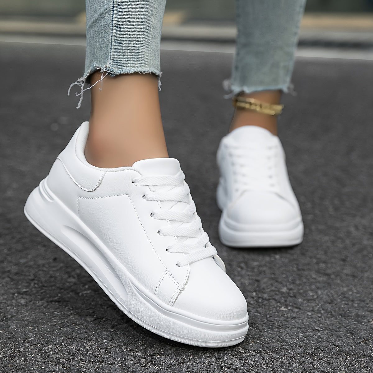 Classic Ladies White Low Top Shoes