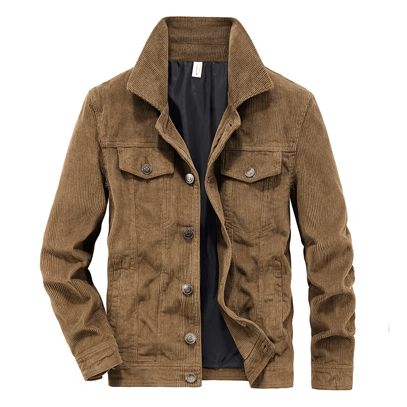 Classic Fit Button Down Jacket - Nocini