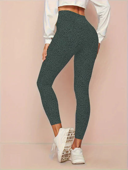 Fashionable Animal Print High Waist Leggings