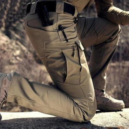 Practical Men's Work Pants with Zip Pockets