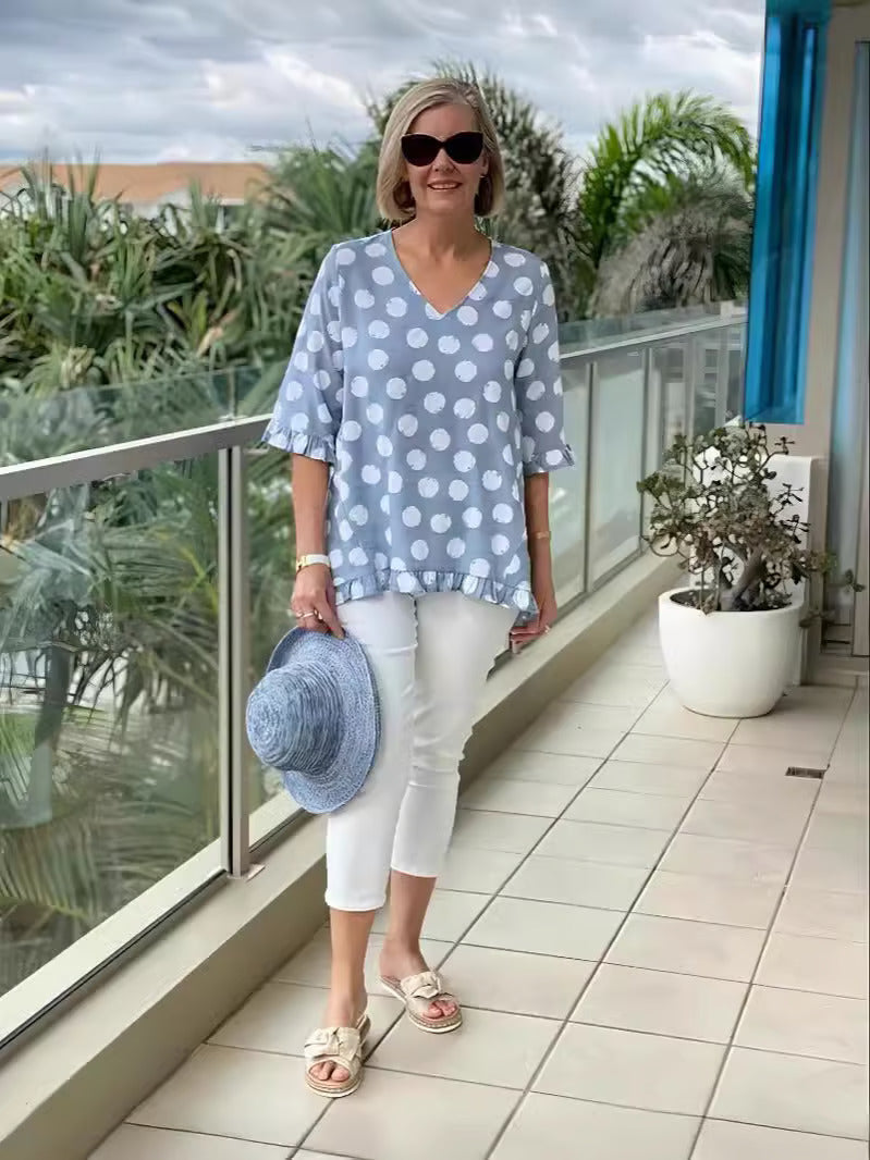 Classic Women's V-Neck Top