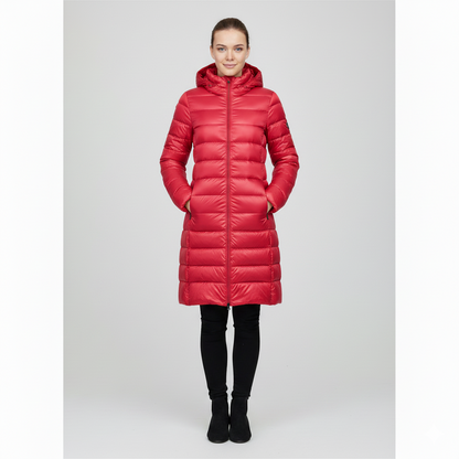 Women's Down Coat Slim Fit Hooded Jacket