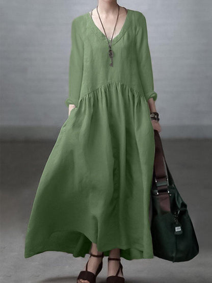 Comfy Women's Maxi Dress with Pockets