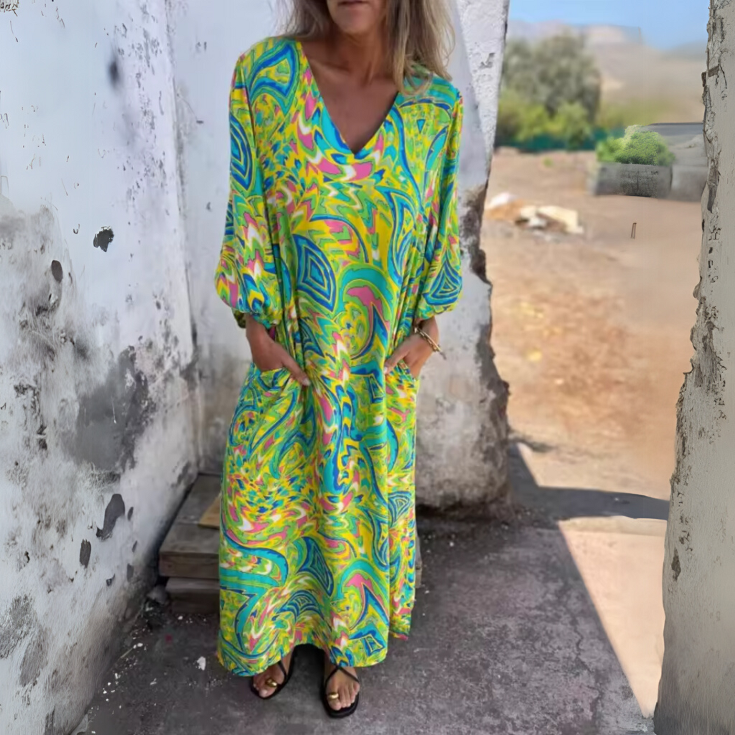 Elegant Floral Maxi Dress