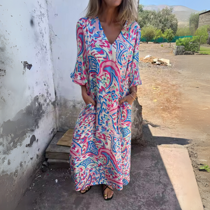 Elegant Floral Maxi Dress
