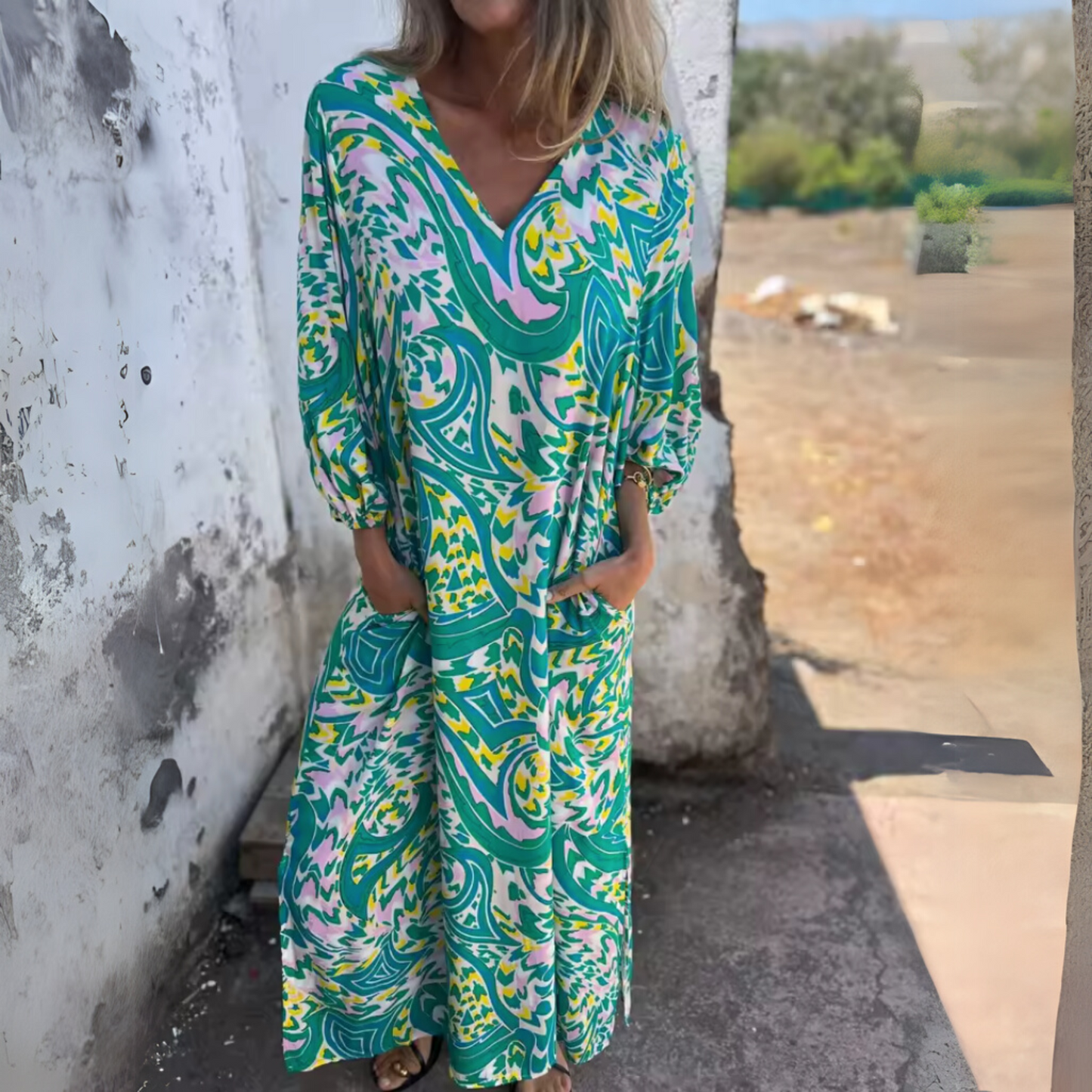 Elegant Floral Maxi Dress