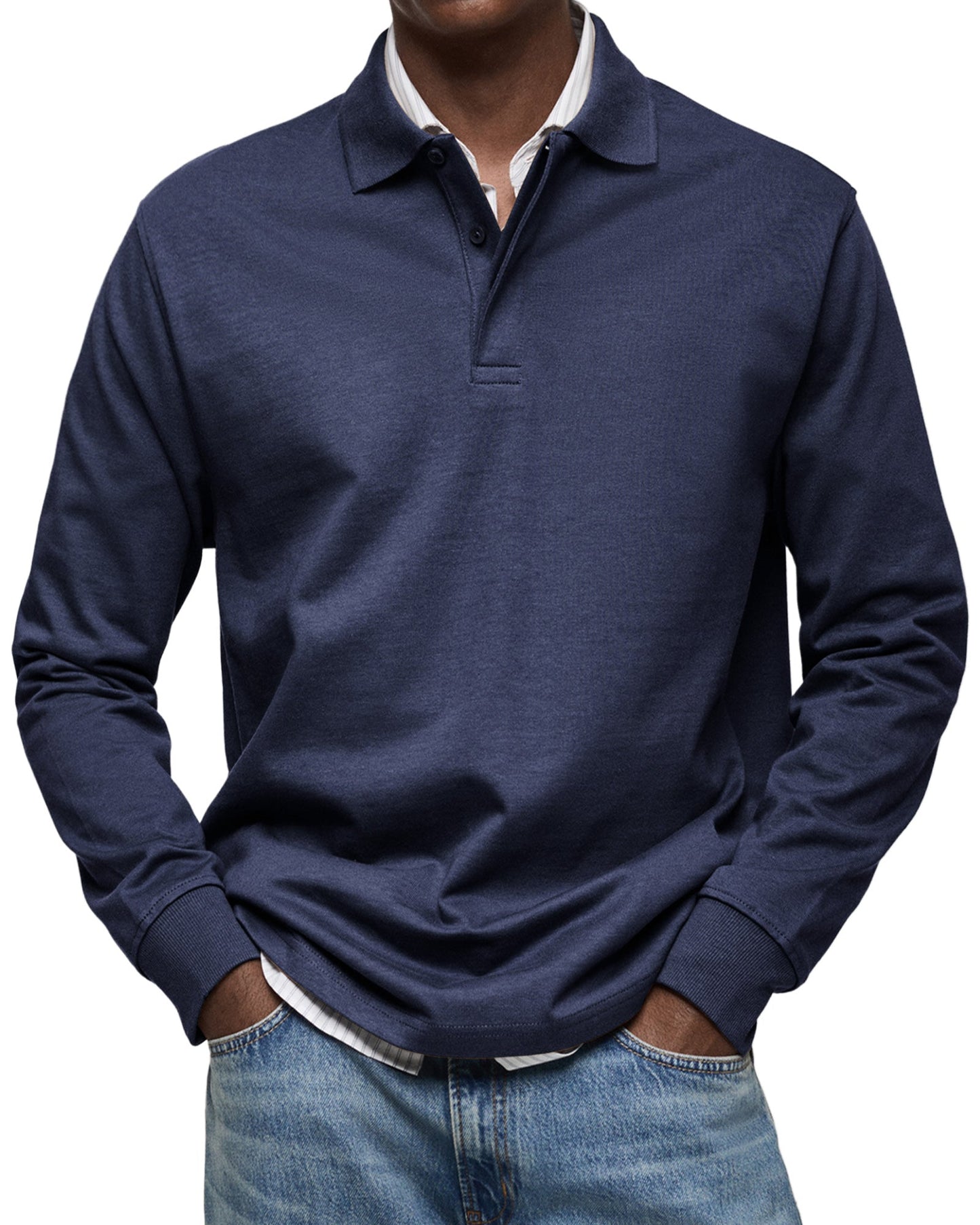 Classic Fit Men's Polo Shirt with Collar - Nocini