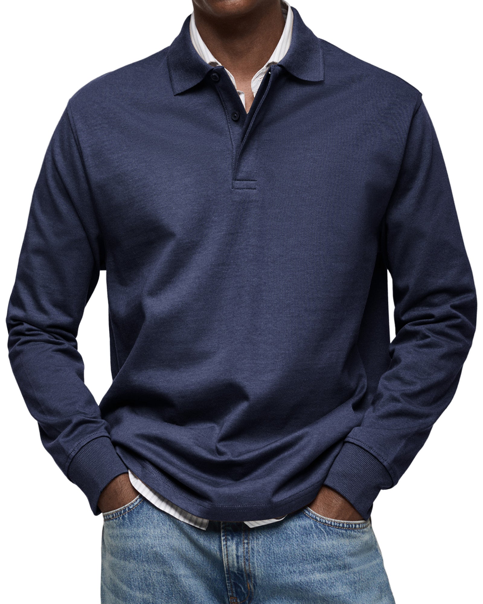 Classic Fit Men's Polo Shirt with Collar - Nocini