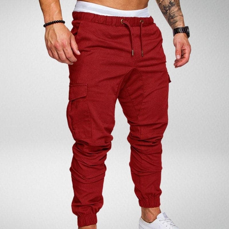 Comfortable Men's Jogger Pants with Elastic Waist