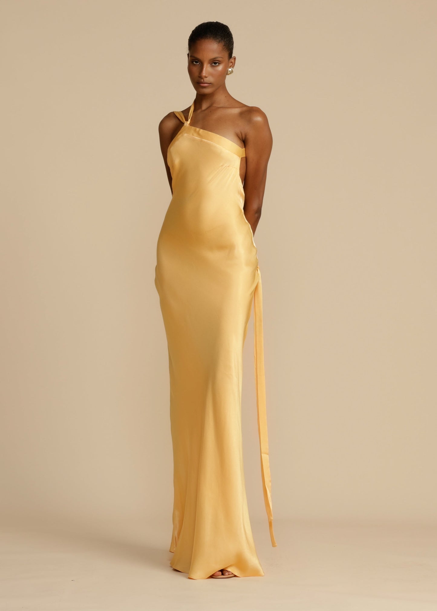 Elegant Women's One Shoulder Evening Dress