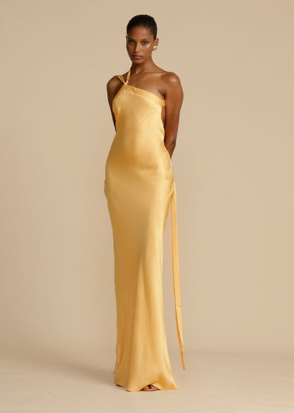 Elegant Women's One Shoulder Evening Dress