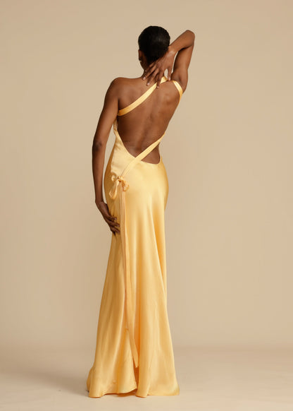 Elegant Women's One Shoulder Evening Dress