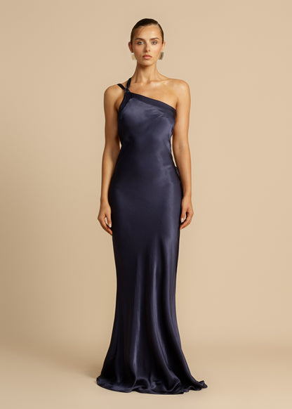 Elegant Women's One Shoulder Evening Dress