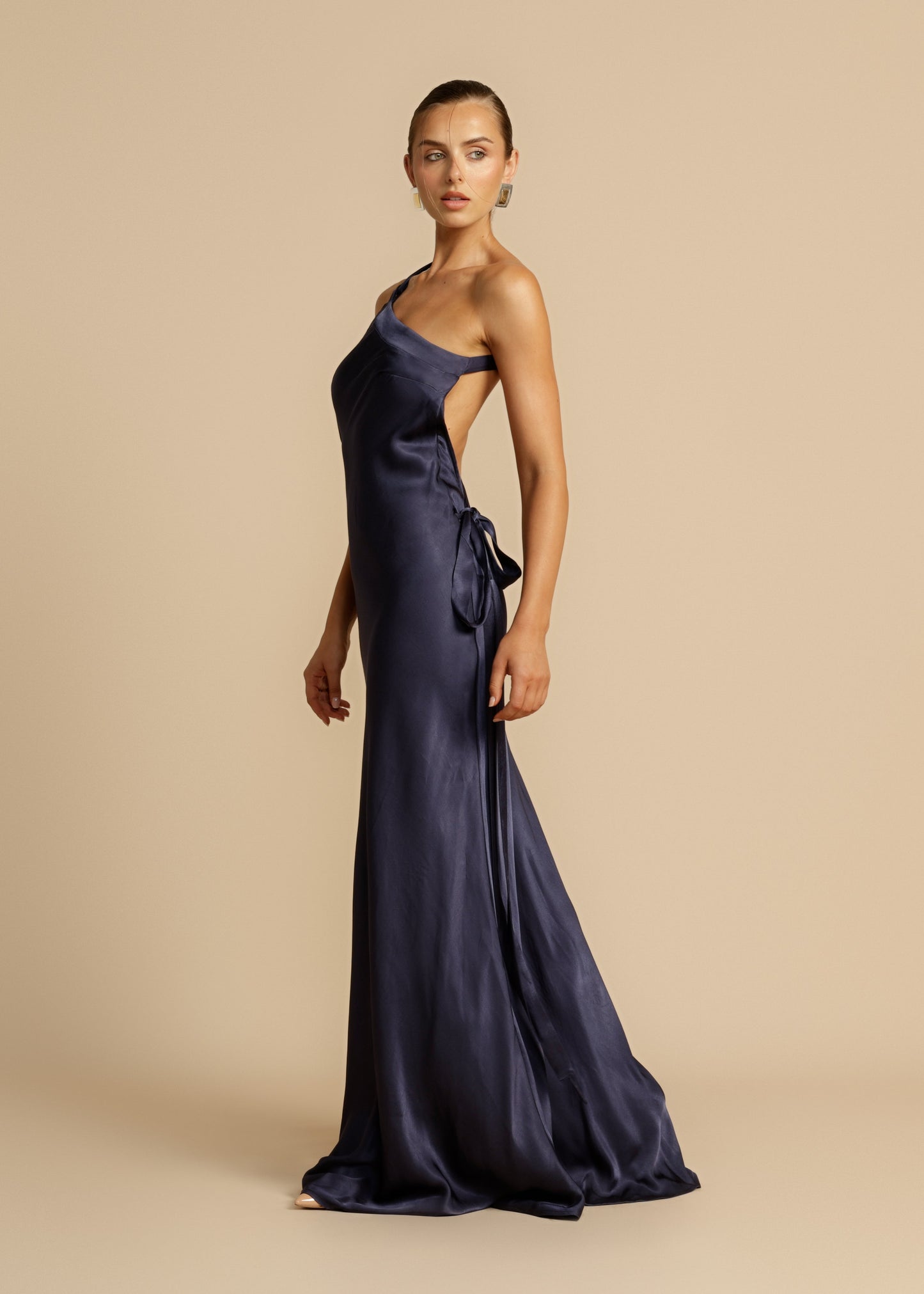Elegant Women's One Shoulder Evening Dress