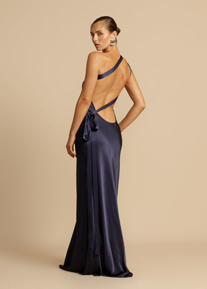 Elegant Women's One Shoulder Evening Dress