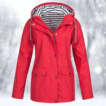 Ladies Waterproof Parka Rain Jacket
