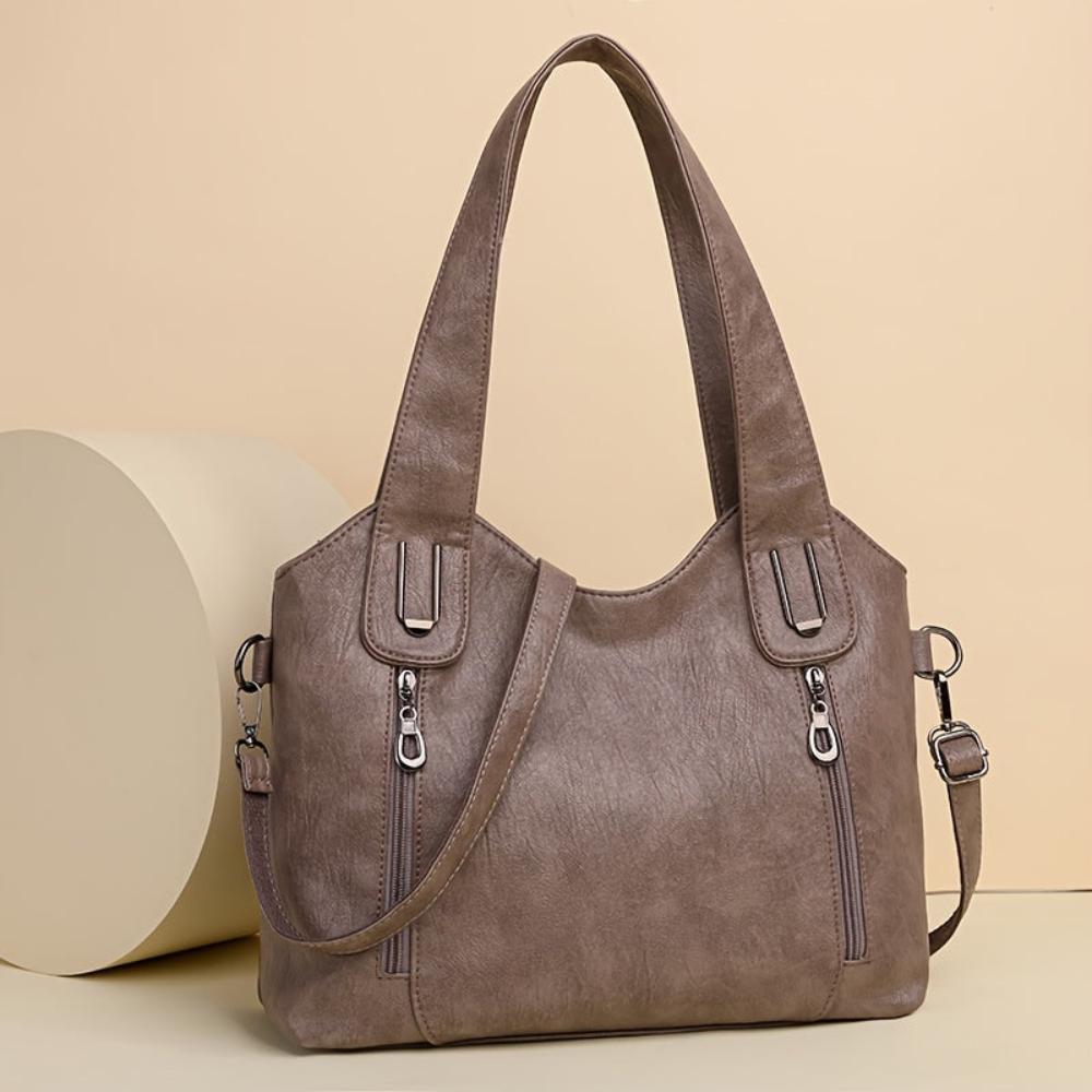 Elegant Vegan Tote Bag | Casual Chic Shoulder Purse