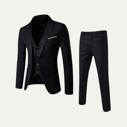 Classic Mens 3 Piece Suit - Jacket, Vest & Pants - Nocini