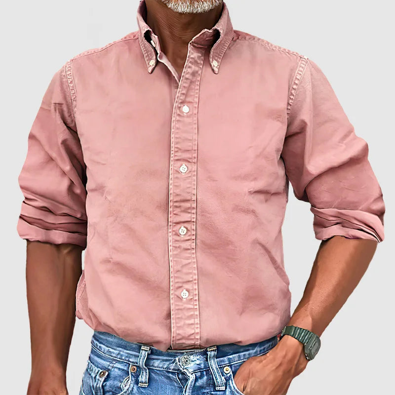 Traditional Casual Mens Button Down Shirt