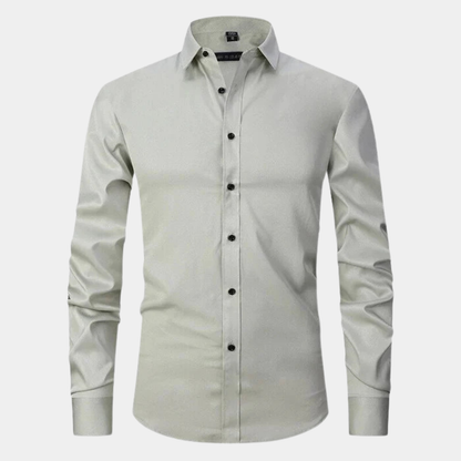 Slim Fit Stretch Dress Shirt for Men