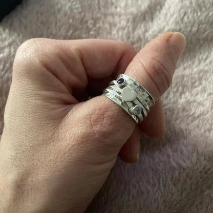 Unique Love Heart Shaped Ring
