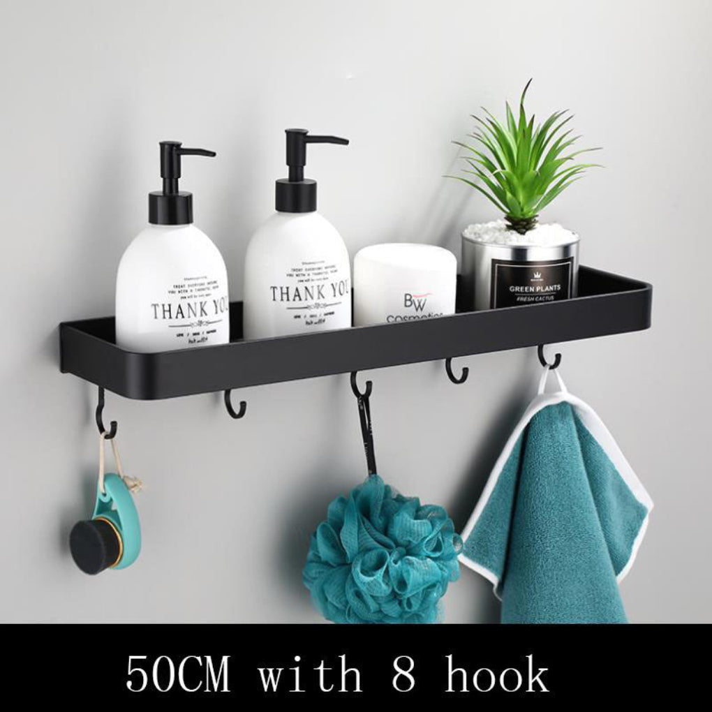 Sleek Metal Floating Wall Shelf
