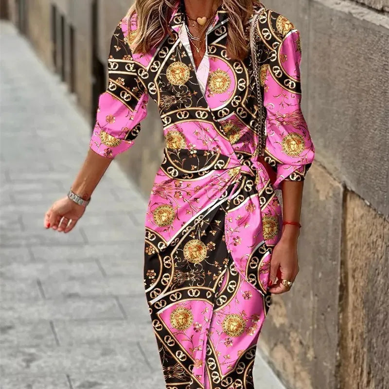 Floral Print Flowy Maxi Dress