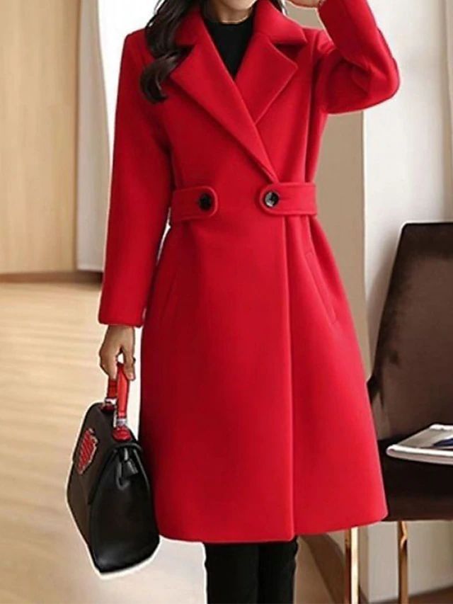 Ladies' Classic Fitted Winter Parka Coat