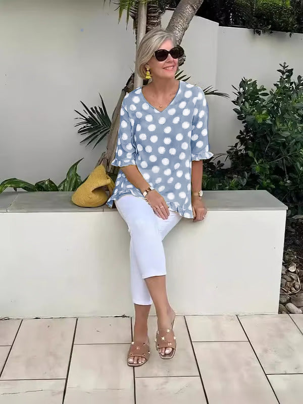 Classic Women's V-Neck Top