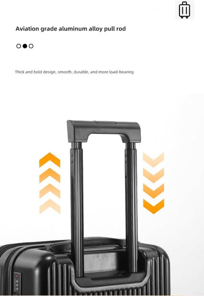 Durable Travel Carry-On with USB Charger & Lock