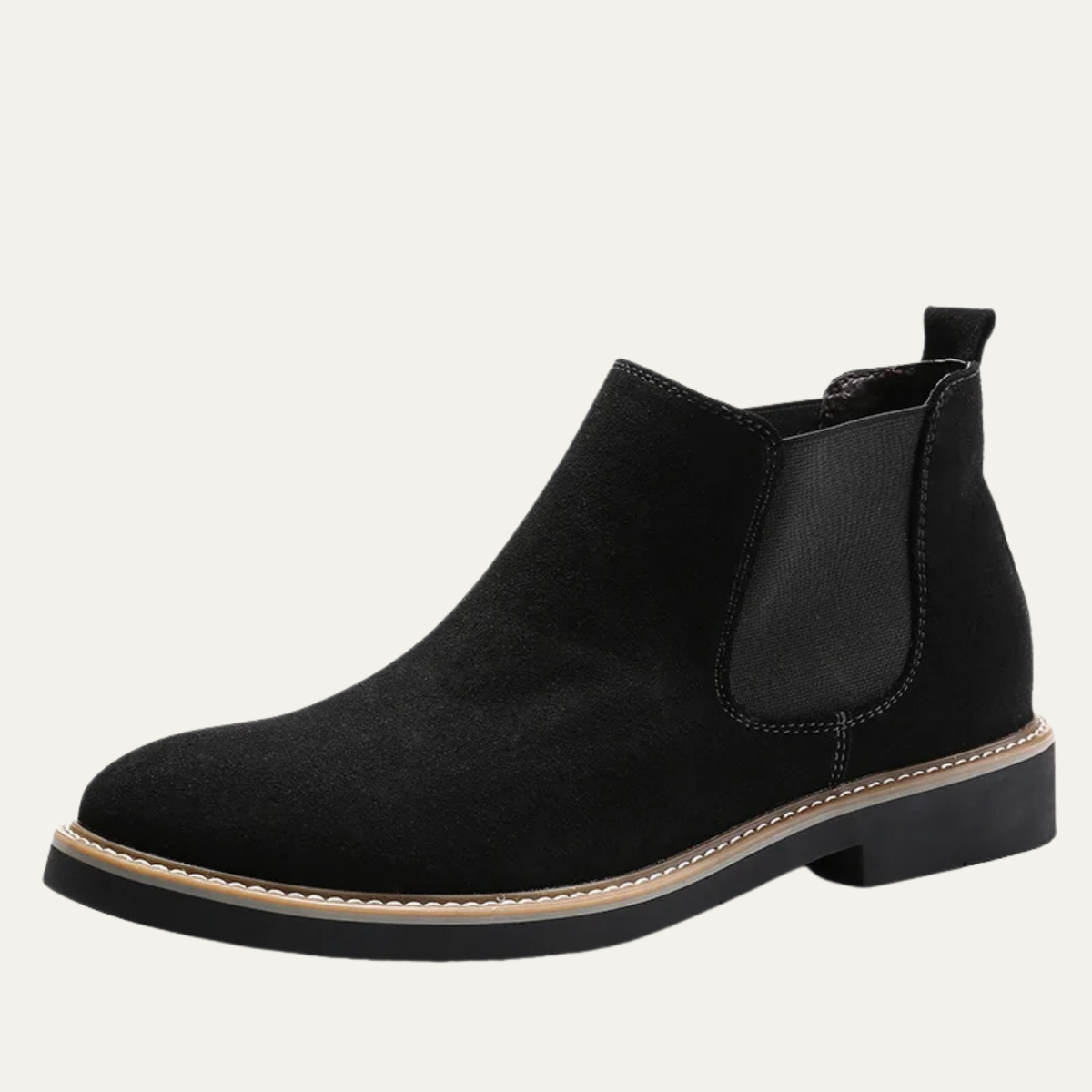 Luxury Mens Suede Chelsea Ankle Boots - Nocini