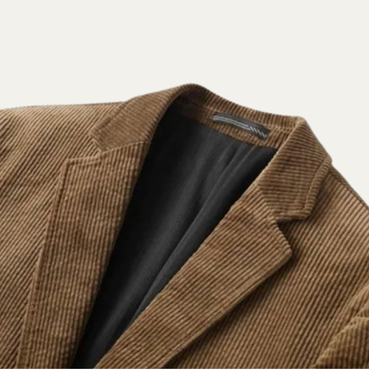 Classic Mens Slim Fit Corduroy Blazer Jacket