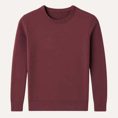 Warm Men's Knitted Crew Neck Winter Sweater - Nocini